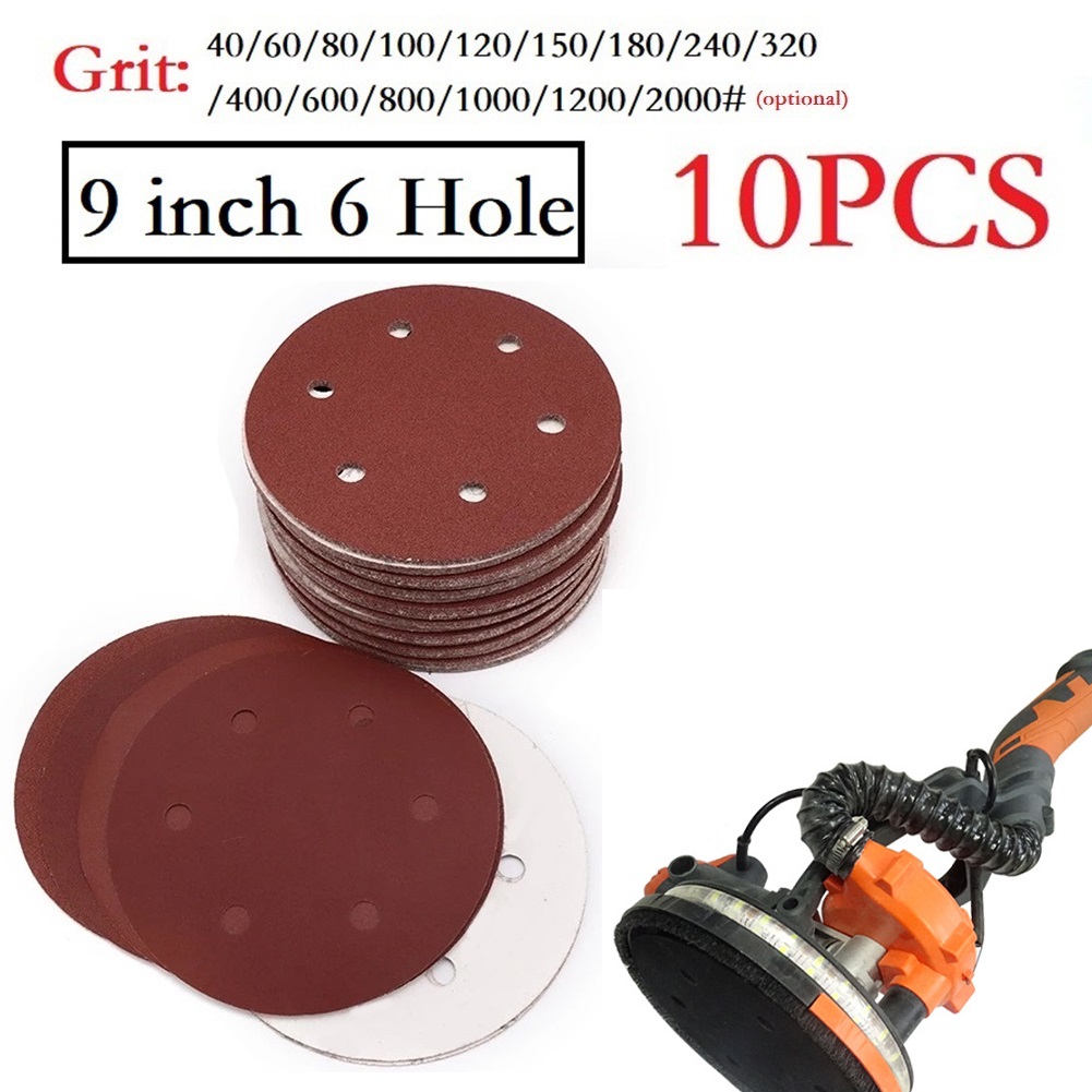 10개 9인치 사포 225mm 6홀 샌딩페이퍼 40-2 - Power Tools Wallpaper 리뷰 및 가격