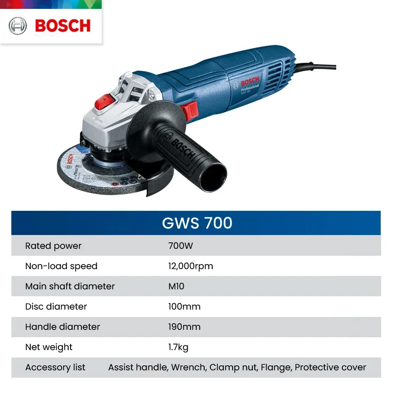 보쉬 GWS 700 앵글 그라인더 유선 110/220V - Power Tools Usa 리뷰 및 가격