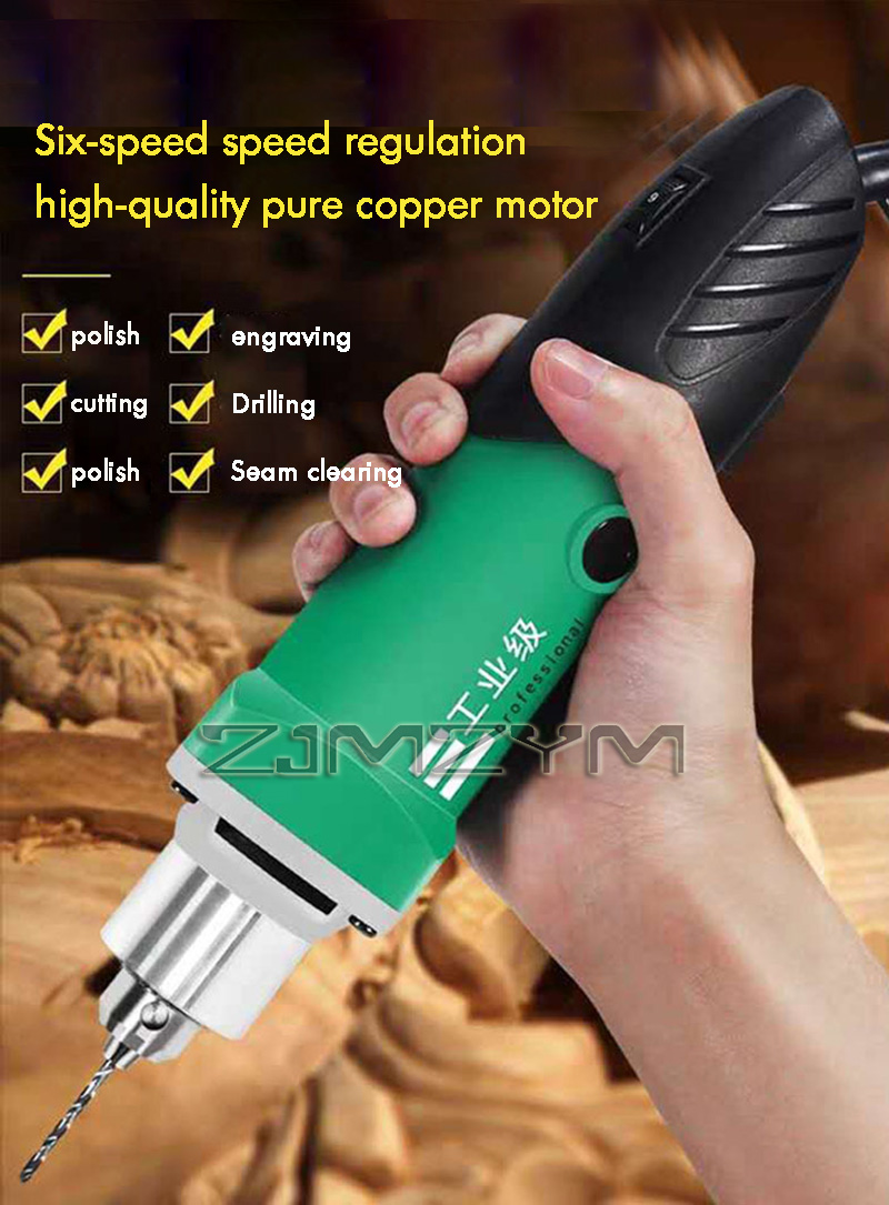 6단 변속 고출력 조각기 전기 드릴 목공 연마기 회전  - Power Tools Woodworking 리뷰 및 가격