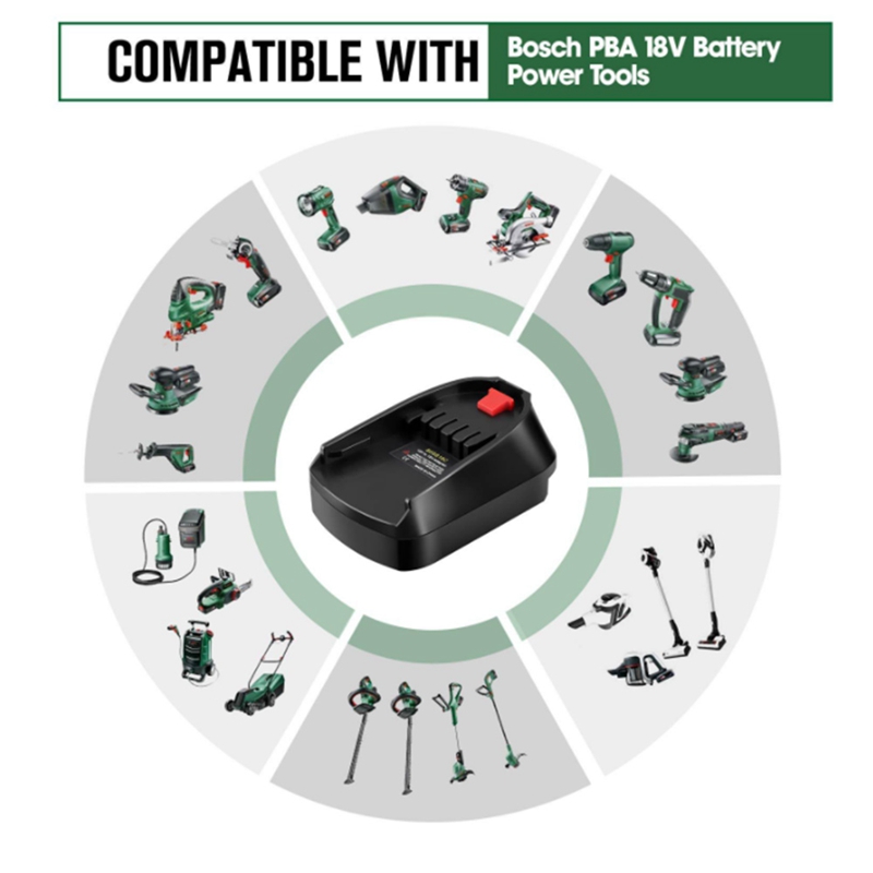가정용 리튬 전기 전동 공구의 Bosch 18V 리튬  - Power Tools Battery Adapter 리뷰 및 가격