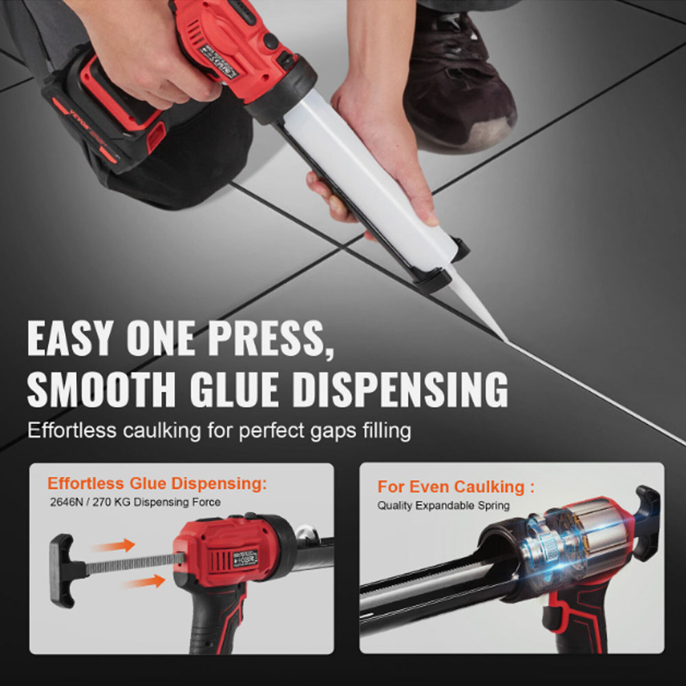 전기 글루건 유리 접착제 코킹건 4단 속도 무선 도어  - Power Tools Windows 리뷰 및 가격